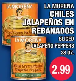 Carnicerias Jimenez LA MORENA CHILES JALAPEÑOS EN REBANADOS offer