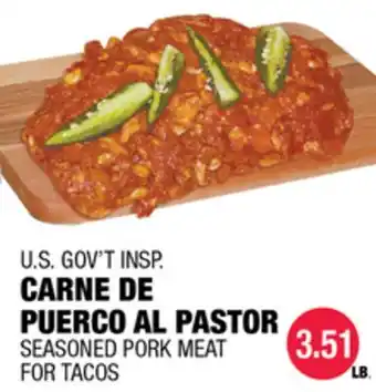 Carnicerias Jimenez CARNE DE PUERCO AL PASTOR offer