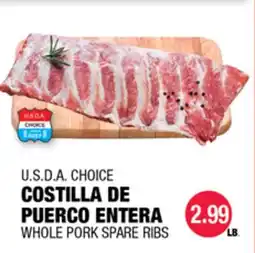 Carnicerias Jimenez WHOLE PORK SPARE RIBS offer