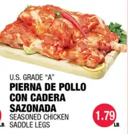 Carnicerias Jimenez U.S. GRADE A PIERNA DE POLLO CON CADERA SAZONADA offer