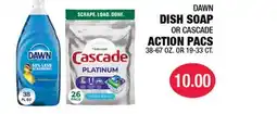 Carnicerias Jimenez DAWN DISH SOAP OR CASCADE ACTION PACS offer