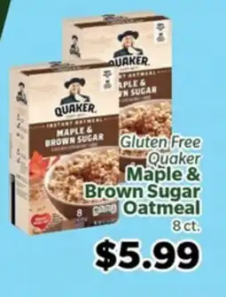 Living Fresh Market Quaker Maple & Brown Sugar Oatmeal offer