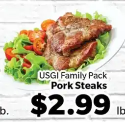 Living Fresh Market USGI Family Pack Pork Steaks offer