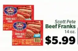 Living Fresh Market Scott Pete Beef Franks offer