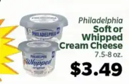Living Fresh Market PHILADELPHIA Soft or Whipped Cream Cheese offer