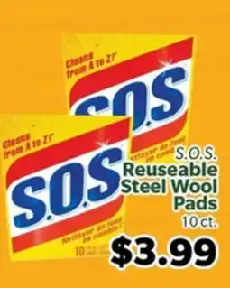 Living Fresh Market S.O.S Reusable Steel Wool Pads offer