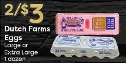 Rich's Fresh Market Dutch Farms Eggs offer