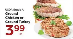 Rich's Fresh Market USDA Grade A Ground Chicken or Ground Turkey offer