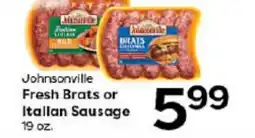 Rich's Fresh Market Johnsonville Fresh Brats or Italian Sausage offer