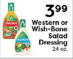 Rich's Fresh Market Western or Wish-Bone Salad Dressing offer
