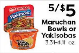 Rich's Fresh Market Maruchan Bowls or Yakisobas offer