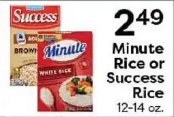 Rich's Fresh Market Minute Rice or Success Rice offer