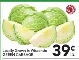Pete's Fresh Market Locally Grown in Wisconsin GREEN CABBAGE offer