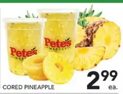 Pete's Fresh Market CORED PINEAPPLE offer