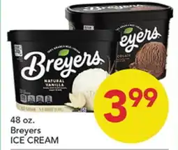 Pete's Fresh Market 48 oz. Breyers ICE CREAM offer