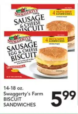 Pete's Fresh Market Swaggerty's Farm BISCUIT SANDWICHES offer