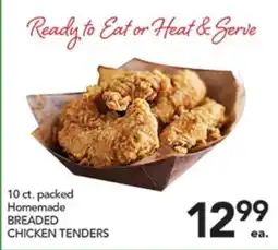 Pete's Fresh Market 10 ct. packed Homemade BREADED CHICKEN TENDERS offer