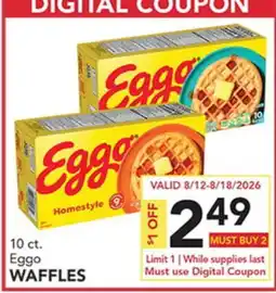 Pete's Fresh Market 10 ct. Eggo WAFFLES offer