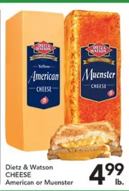 Pete's Fresh Market Dietz & Watson CHEESE offer