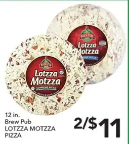 Pete's Fresh Market 12 in. Brew Pub LOTZZA MOTZZA PIZZA offer