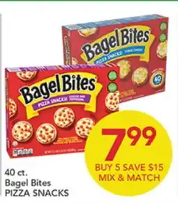 Pete's Fresh Market 40 ct. Bagel Bites PIZZA SNACKS offer