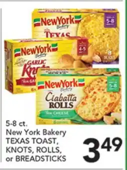 Pete's Fresh Market New York Bakery TEXAS TOAST, KNOTS, ROLLS, or BREADSTICKS offer