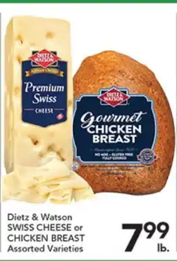 Pete's Fresh Market Dietz & Watson SWISS CHEESE or CHICKEN BREAST offer
