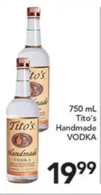 Pete's Fresh Market 750 mL Tito's Handmade VODKA offer