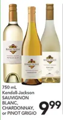 Pete's Fresh Market Kendall-Jackson SAUVIGNON BLANC, CHARDONNAY, or PINOT GRIGIO offer