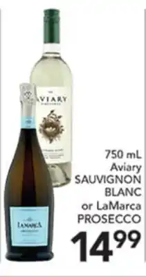 Pete's Fresh Market 750 mL Aviary SAUVIGNON BLANC or LaMarca PROSECCO offer