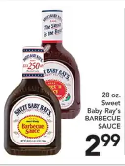 Pete's Fresh Market Sweet Baby Ray's BARBECUE SAUCE offer