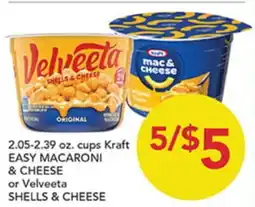 Pete's Fresh Market EASY MACARONI & CHEESE or Velveeta SHELLS & CHEESE offer
