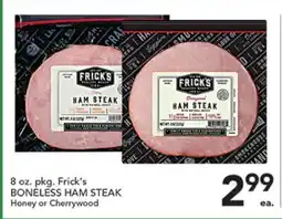 Pete's Fresh Market Frick's BONELESS HAM STEAK offer