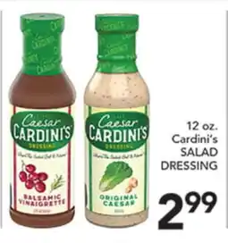 Pete's Fresh Market 12 oz. Cardini's SALAD DRESSING offer