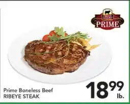 Pete's Fresh Market Prime Boneless Beef RIBEYE STEAK offer