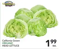 Pete's Fresh Market California Grown ORGANIC HEAD LETTUCE offer