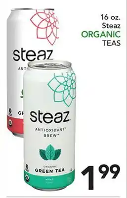 Pete's Fresh Market Steaz ORGANIC TEAS offer