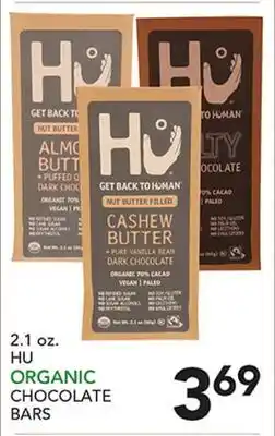 Pete's Fresh Market HU ORGANIC CHOCOLATE BARS offer