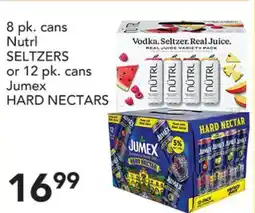 Pete's Fresh Market Nutrl SELTZERS or Jumex HARD NECTARS offer