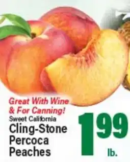 Angelo Caputo's Fresh Market Sweet California Cling-Stone Percoca Peaches offer