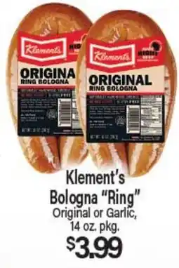 Angelo Caputo's Fresh Market Klement's Bologna Ring offer
