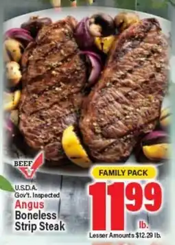 Angelo Caputo's Fresh Market Angus Boneless Strip Steak offer
