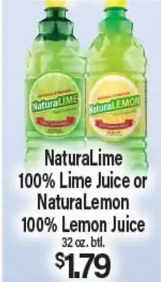 Angelo Caputo's Fresh Market NaturaLime 100% Lime Juice or NaturaLemon 100% Lemon Juice offer