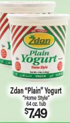 Angelo Caputo's Fresh Market Zdan Plain Yogurt offer