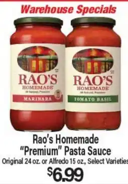 Angelo Caputo's Fresh Market Rao's Homemade Premium Pasta Sauce offer