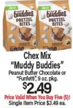 Angelo Caputo's Fresh Market Chex Mix Muddy Buddies Peanut Butter Chocolate or Funfetti offer