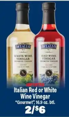 Angelo Caputo's Fresh Market DEALLO Italian Red or White Wine Vinegar offer