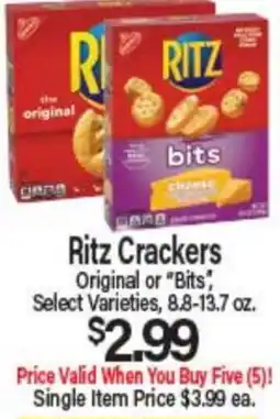 Angelo Caputo's Fresh Market Ritz Crackers offer