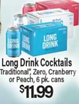 Angelo Caputo's Fresh Market Long Drink Cocktails offer