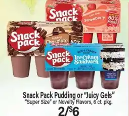 Angelo Caputo's Fresh Market Snack Pack Pudding or Juicy Gels offer